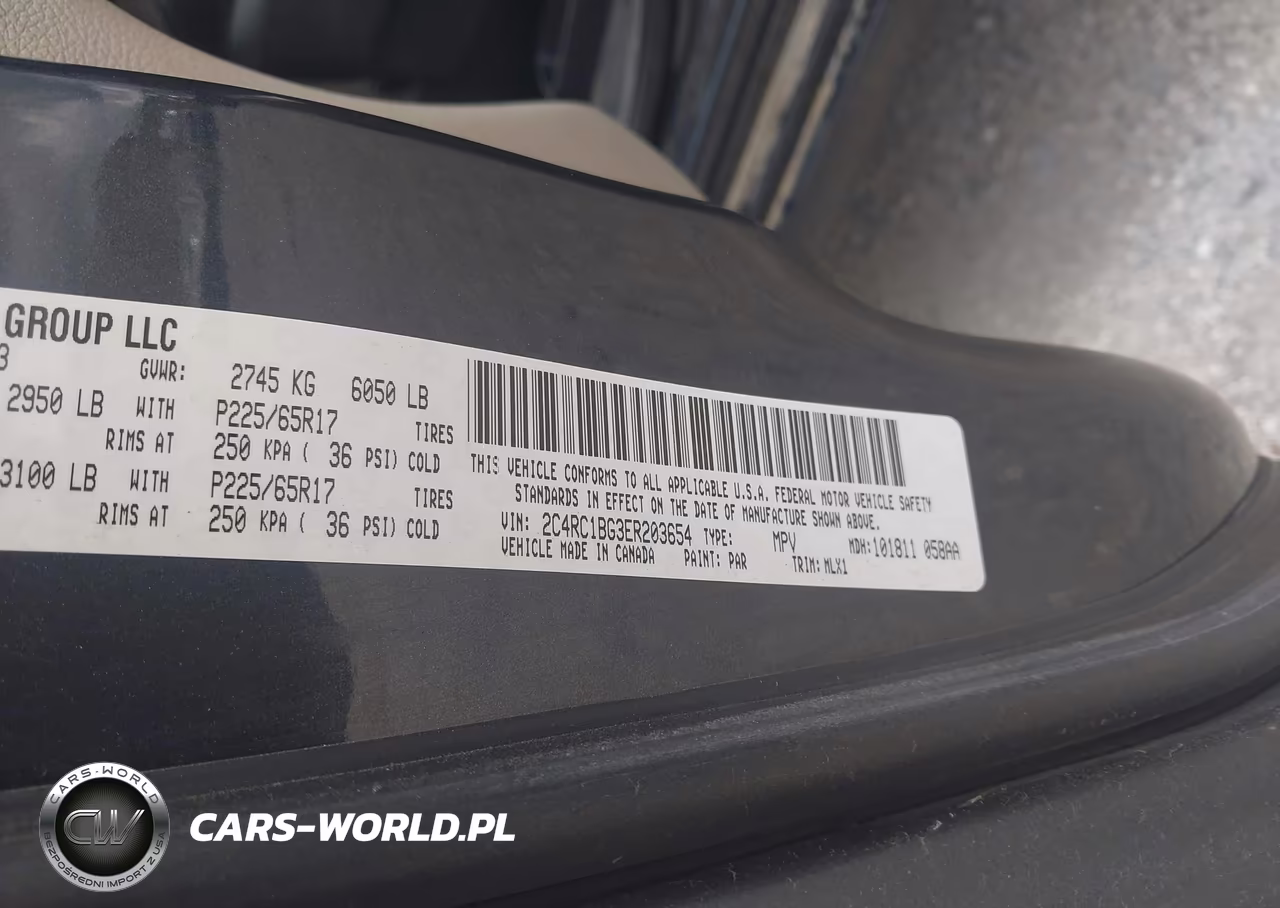 2014 Chrysler Town & Country Touring VIN:2C4RC1BG3ER203654 - 9