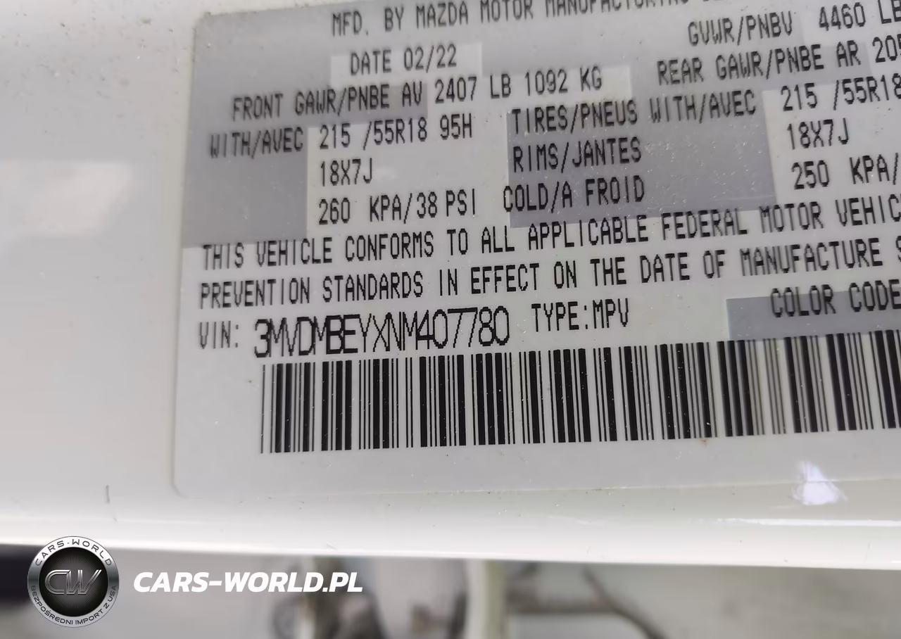2022 Mazda Cx-30 2.5 Turbo Premium Plus VIN:3MVDMBEYXNM407780 - 9