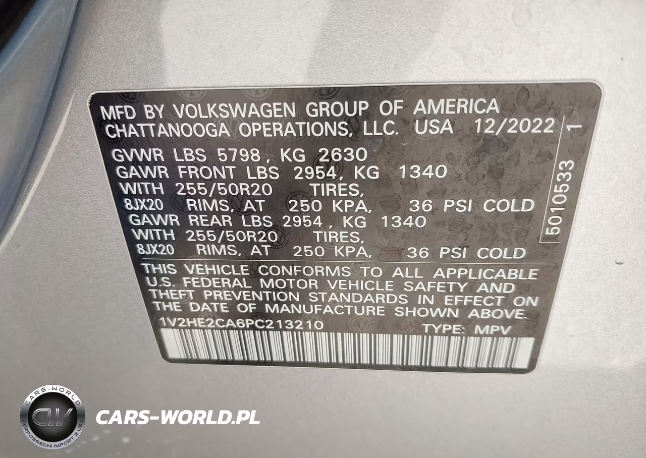 2023 Volkswagen Atlas Cross Sport 3.6L V6 Se W-Technology VIN:1V2HE2CA6PC213210 - 9