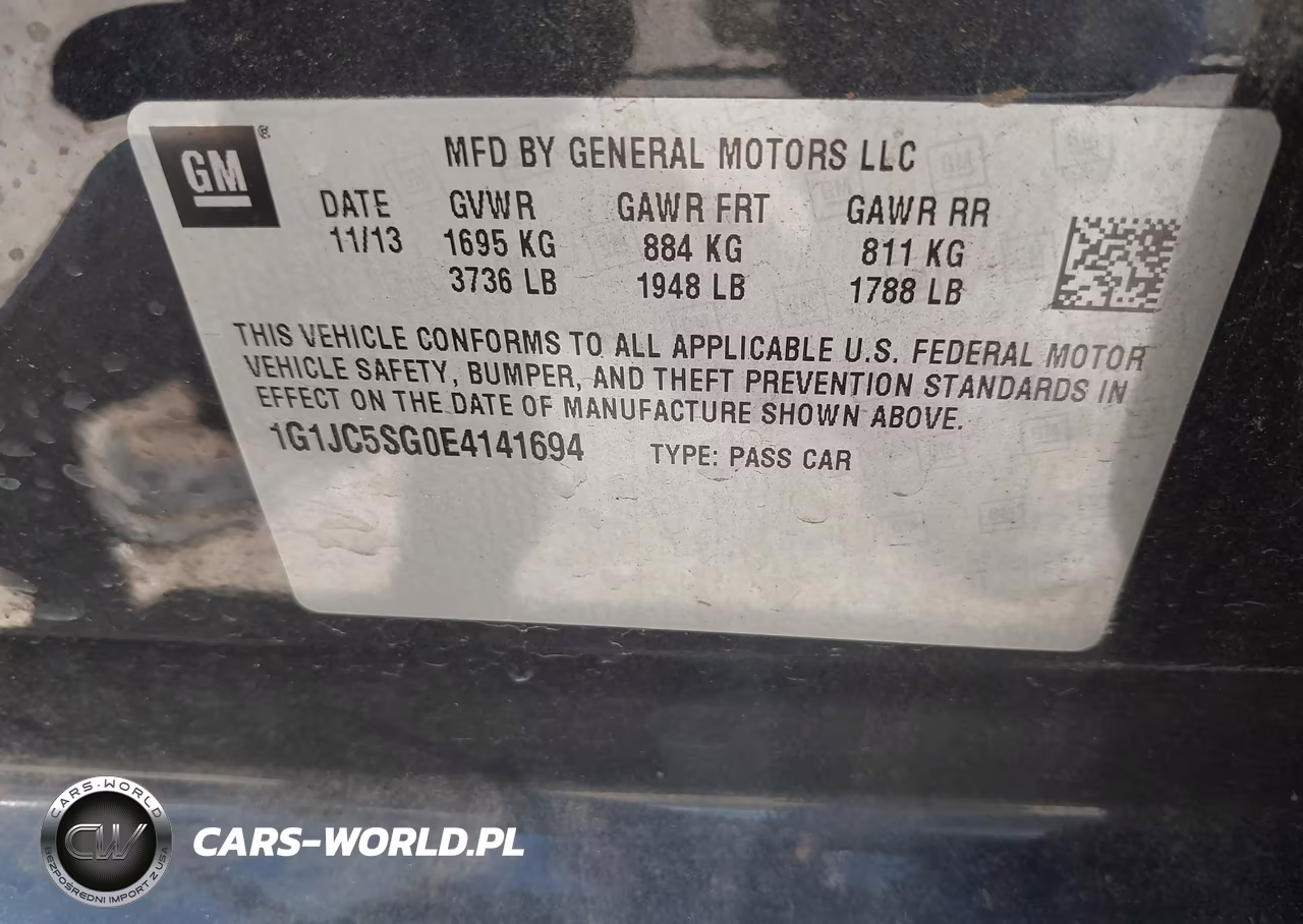 2014 Chevrolet Sonic Lt Auto VIN:1G1JC5SG0E4141694 - 9