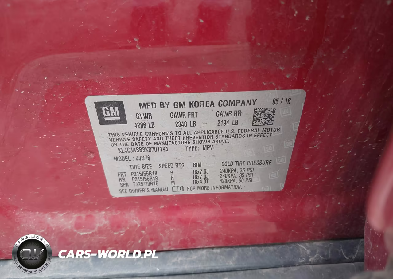 2019 Buick Encore Fwd Preferred VIN:KL4CJASB3KB701194 - 9