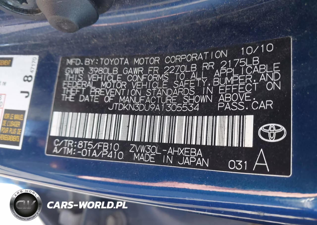2010 Toyota Prius Ii VIN:JTDKN3DU9A1305534 - 9