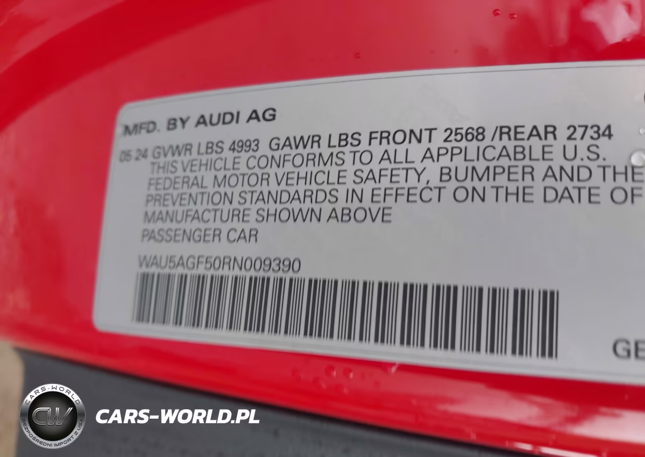 2024 Audi A5 Cabriolet Prestige 45 Tfsi S Line Quattro S Tronic VIN:WAU5AGF50RN009390 - 9