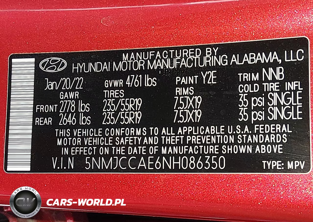 2022 Hyundai Tucson Sel VIN:5NMJCCAE6NH086350 - 9
