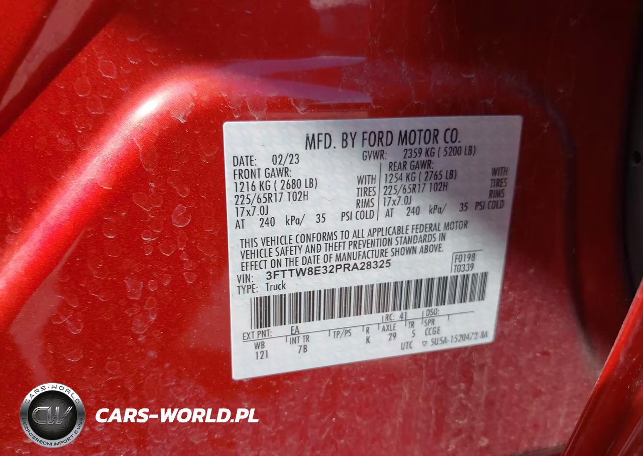 2023 Ford Maverick Xlt VIN:3FTTW8E32PRA28325 - 9