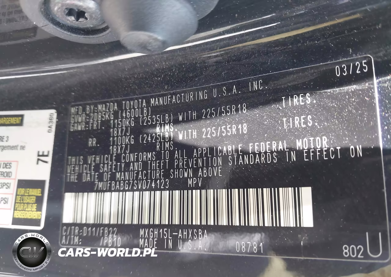 2025 Toyota Corolla Cross Hybrid Nightshade Edition VIN:7MUFBABG7SV074123 - 9