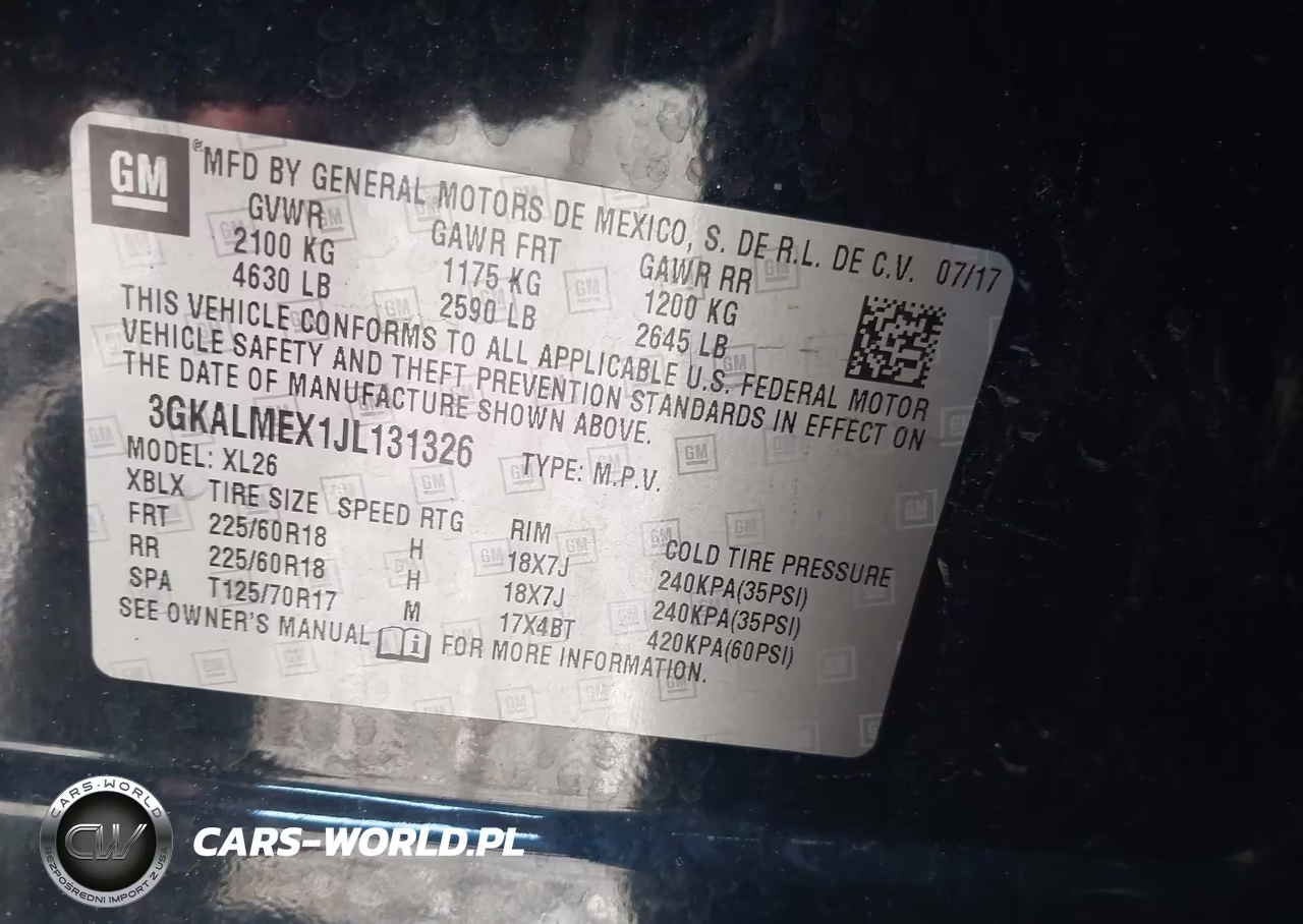 2018 GMC Terrain Sle VIN:3GKALMEX1JL131326 - 9