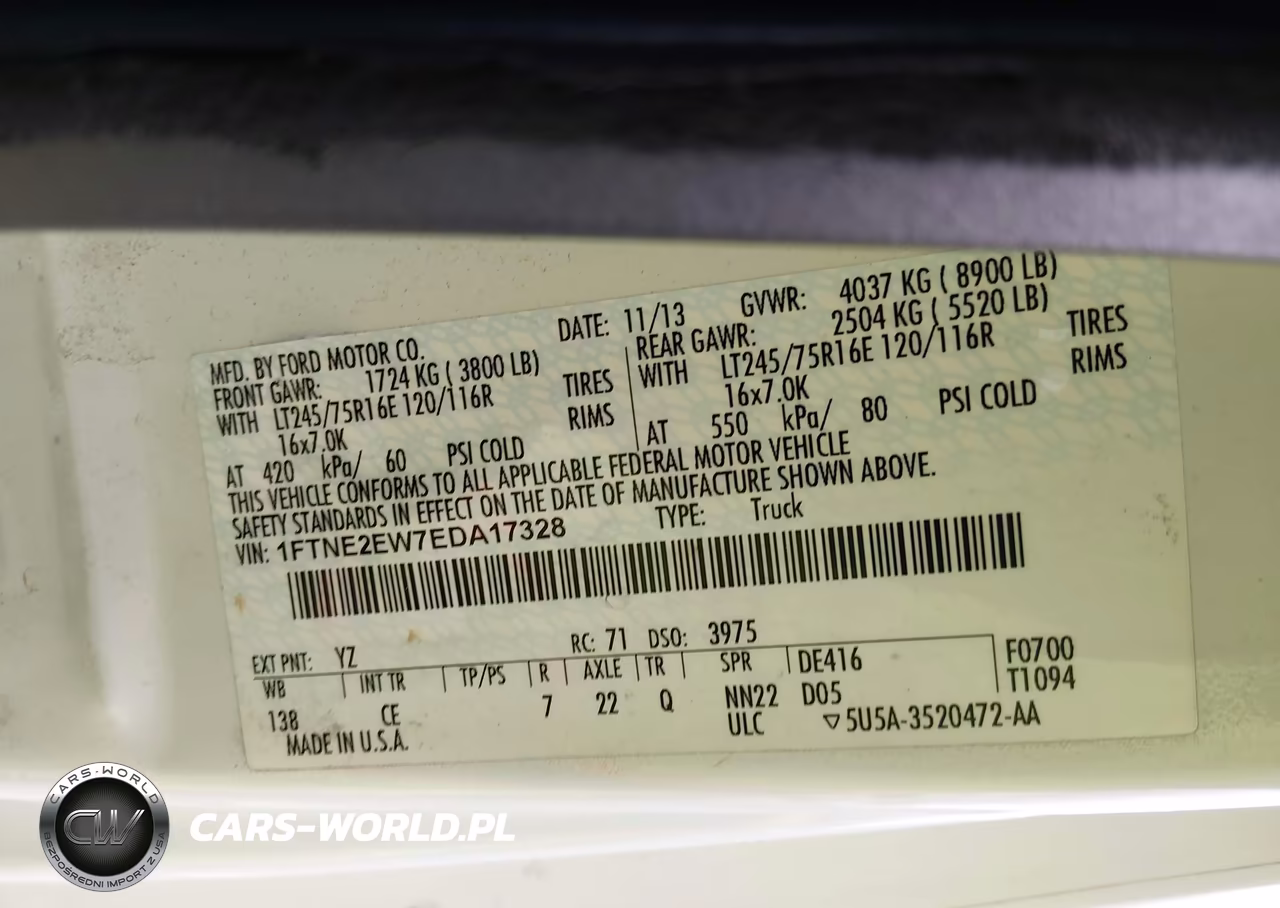 2014 Ford E-250 Commercial VIN:1FTNE2EW7EDA17328 - 9