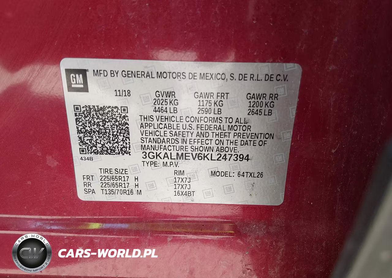 2019 GMC Terrain Sle VIN:3GKALMEV6KL247394 - 9