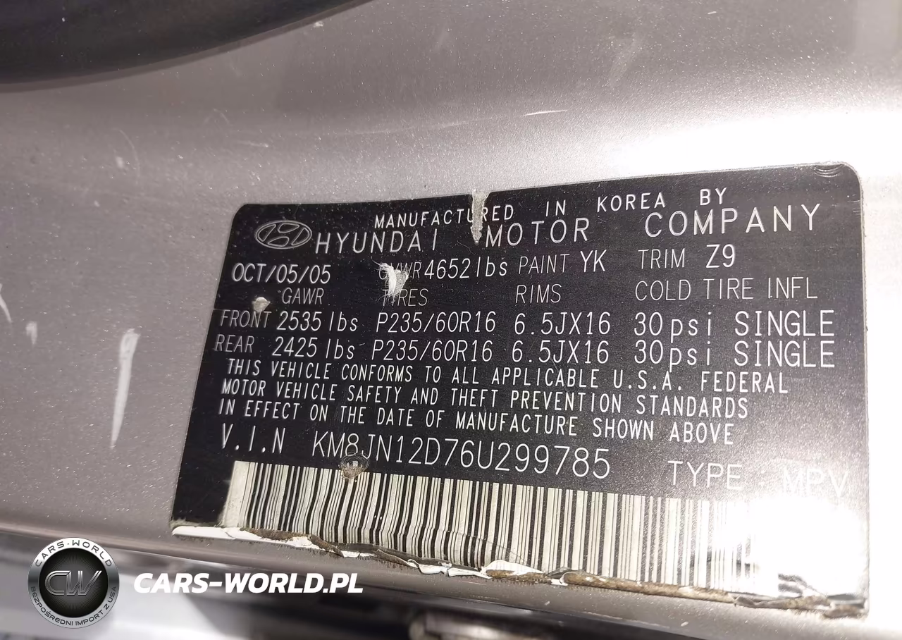 2006 Hyundai Tucson Gls-Limited VIN:KM8JN12D76U299785 - 9
