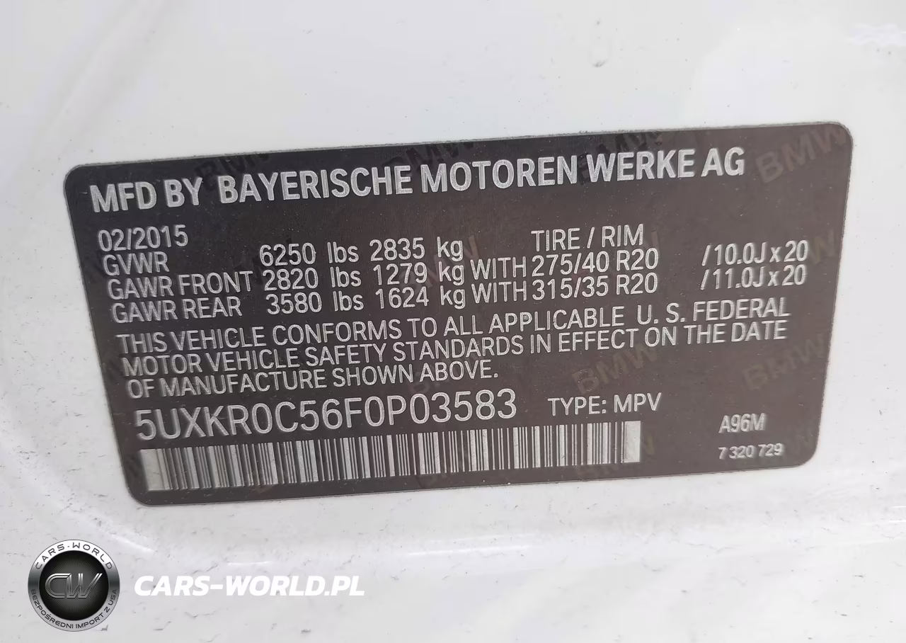 2015 BMW X5 xDrive35I VIN:5UXKR0C56F0P03583 - 9