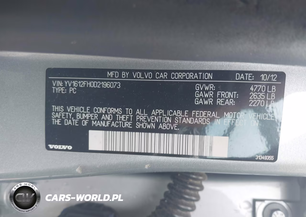 2013 Volvo S60 T5 VIN:YV1612FH0D2196073 - 9