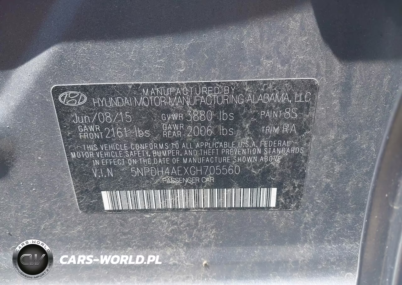 2016 Hyundai Elantra Se VIN:5NPDH4AEXGH705560 - 9