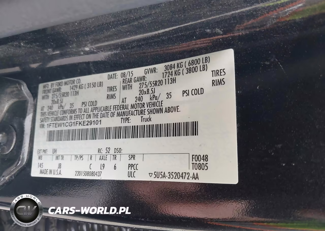 2015 Ford F-150 Xlt VIN:1FTEW1CG1FKE29101 - 9