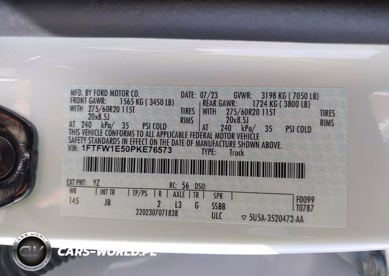 2023 Ford F-150 Xl VIN:1FTFW1E50PKE76573 - 9