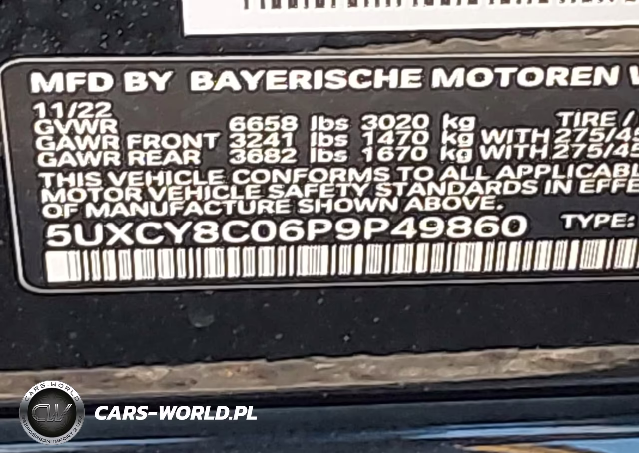2023 BMW X6 M50I VIN:5UXCY8C06P9P49860 - 9