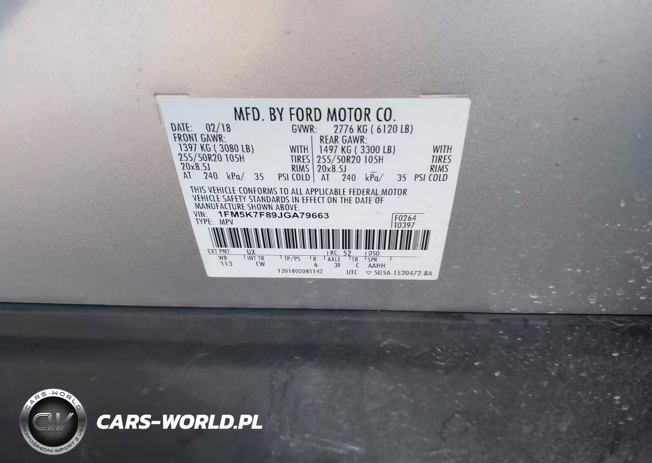 2018 Ford Explorer Limited VIN:1FM5K7F89JGA79663 - 9