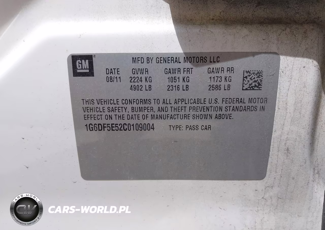 2012 Cadillac Cts Luxury VIN:1G6DF5E52C0109004 - 9