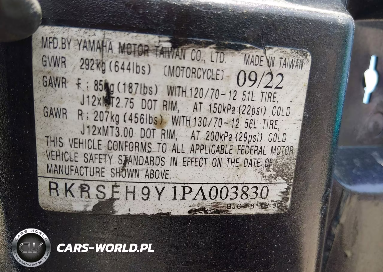 2023 Yamaha Yw125 VIN:RKRSEH9Y1PA003830 - 10