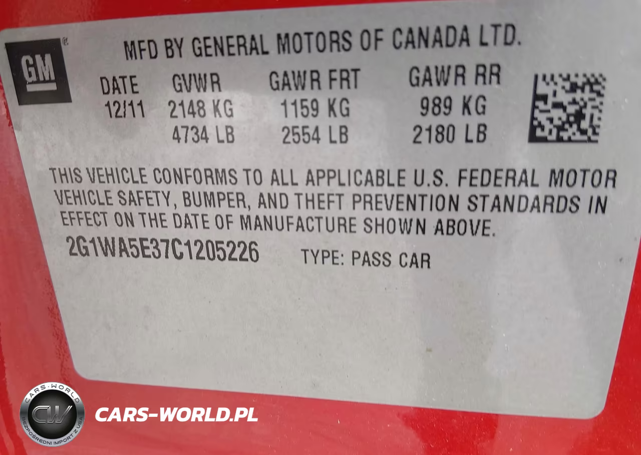 2012 Chevrolet Impala Ls VIN:2G1WA5E37C1205226 - 9