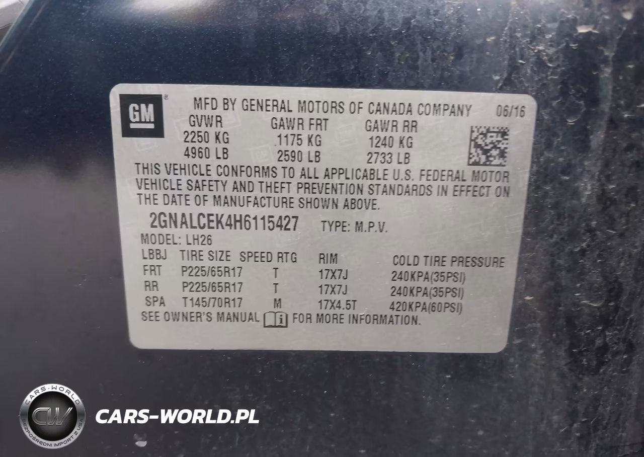 2017 Chevrolet Equinox Lt VIN:2GNALCEK4H6115427 - 9