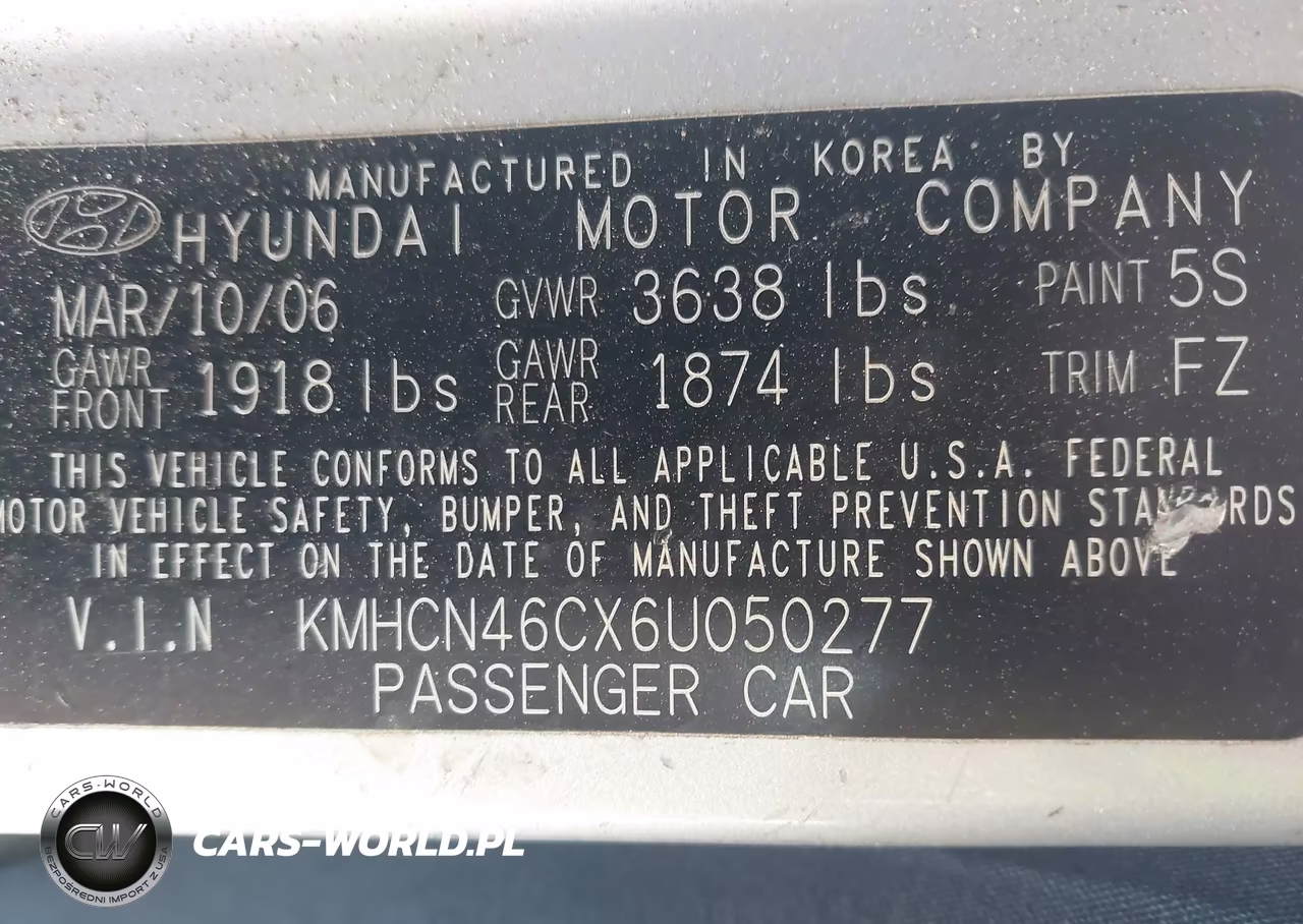 2006 Hyundai Accent Gls VIN:KMHCN46CX6U050277 - 9