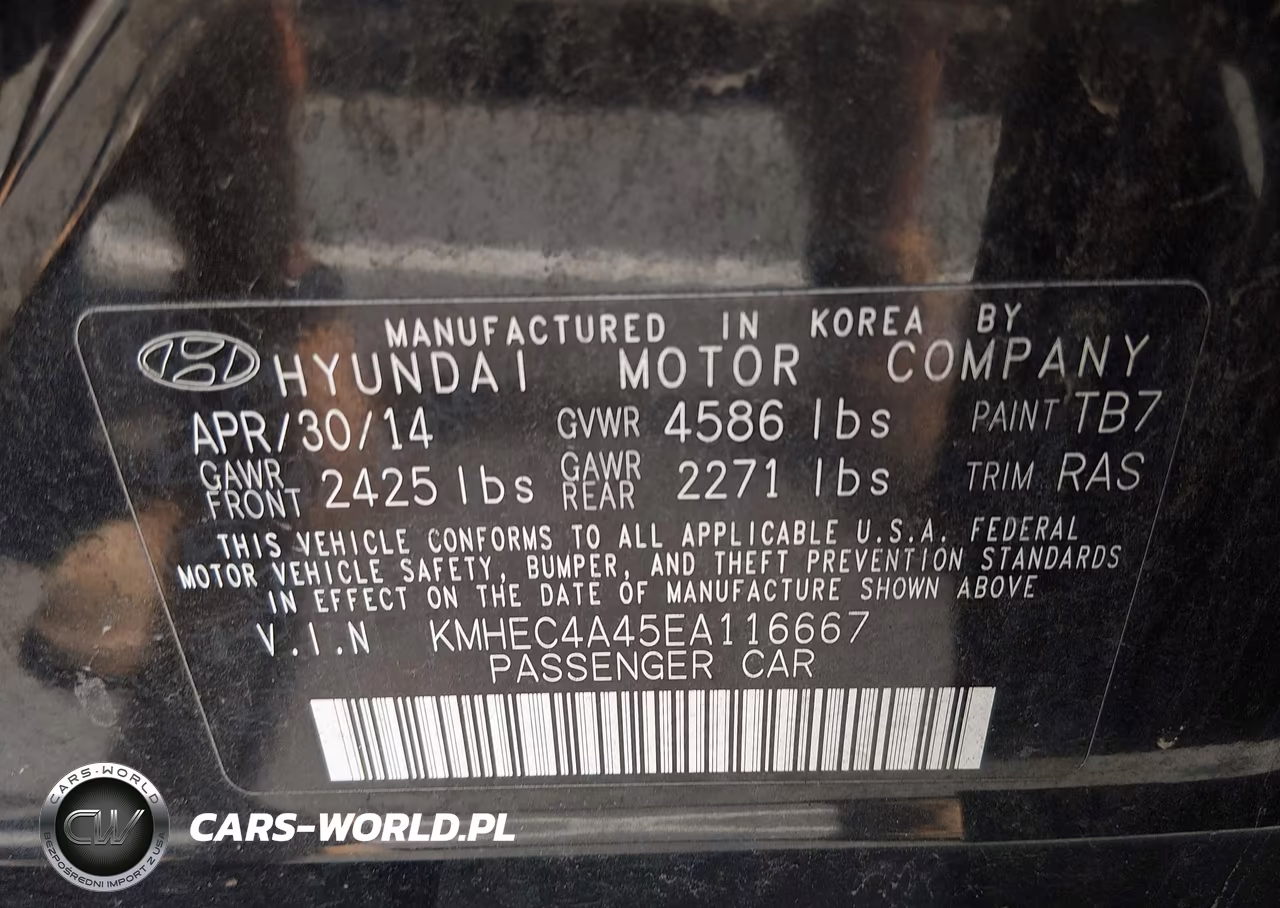 2014 Hyundai Sonata Hybrid VIN:KMHEC4A45EA116667 - 9