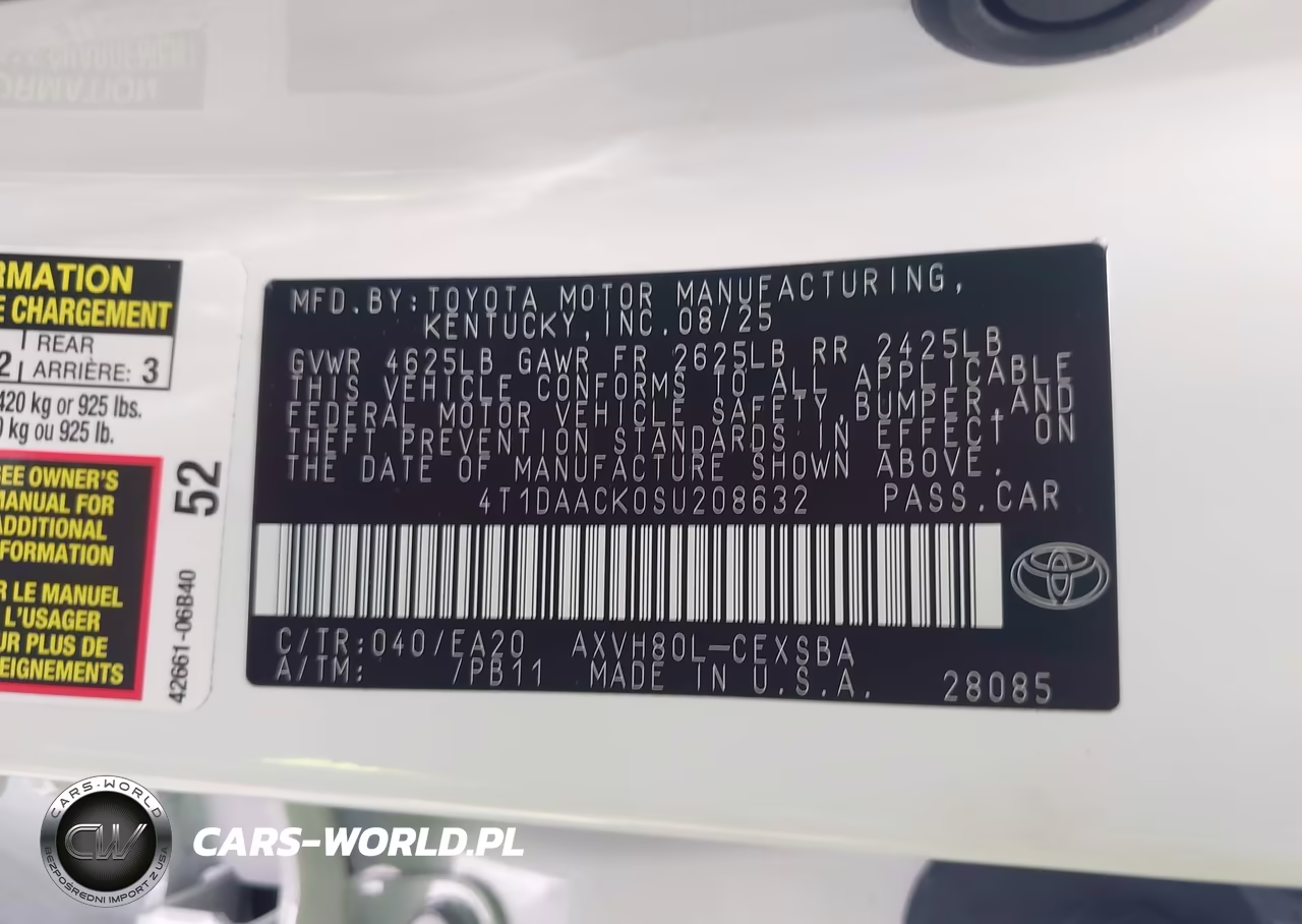 2025 Toyota Camry Se VIN:4T1DAACK0SU208632 - 9