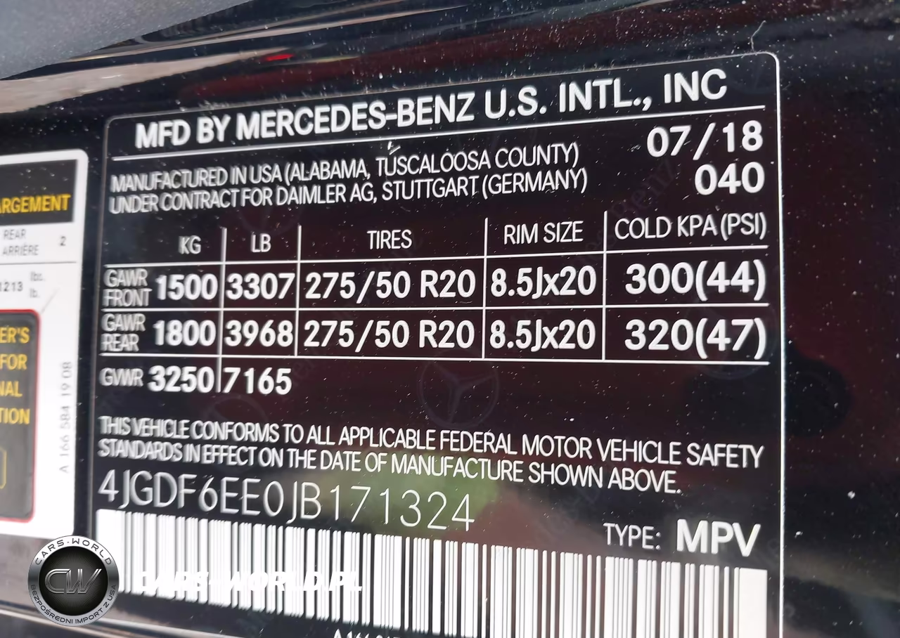 2018 Mercedes-Benz Gls 450 4Matic VIN:4JGDF6EE0JB171324 - 9