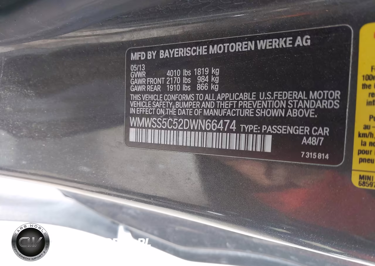 2013 Mini Paceman Cooper S VIN:WMWSS5C52DWN66474 - 9