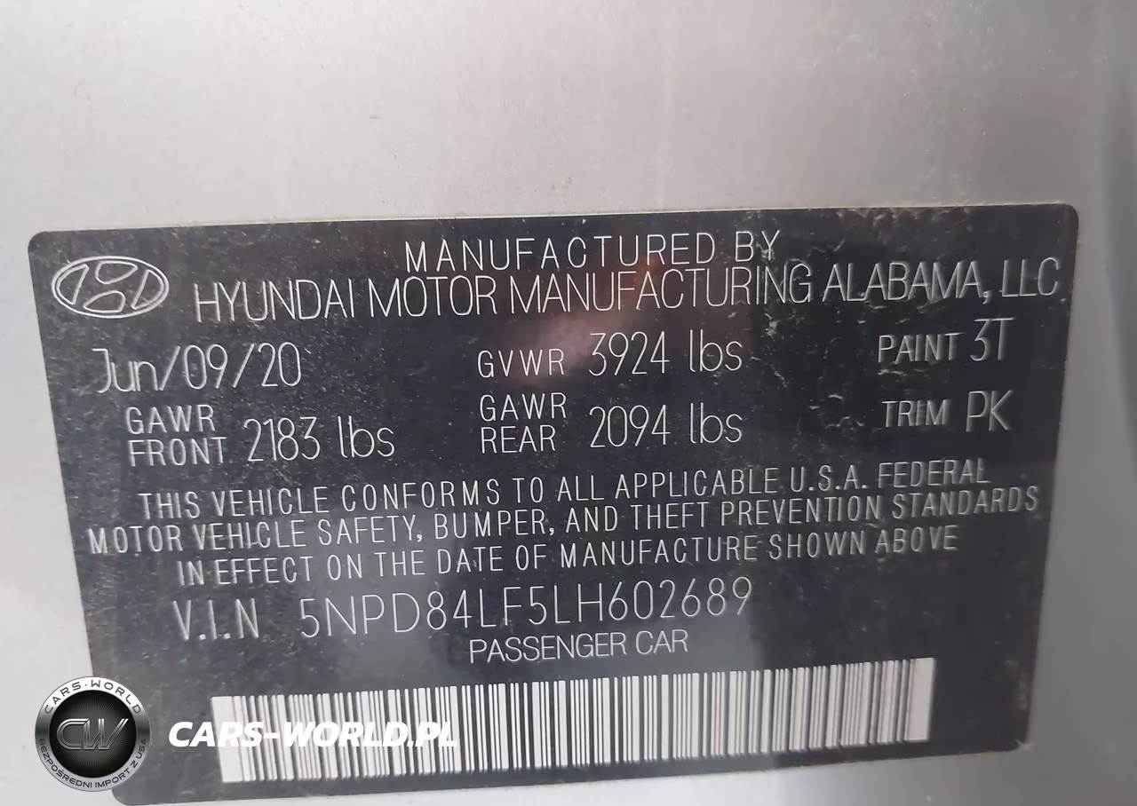 2020 Hyundai Elantra Sel VIN:5NPD84LF5LH602689 - 9