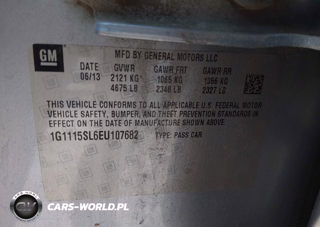 2014 Chevrolet Impala 1Lt VIN:1G1115SL6EU107682 - 9