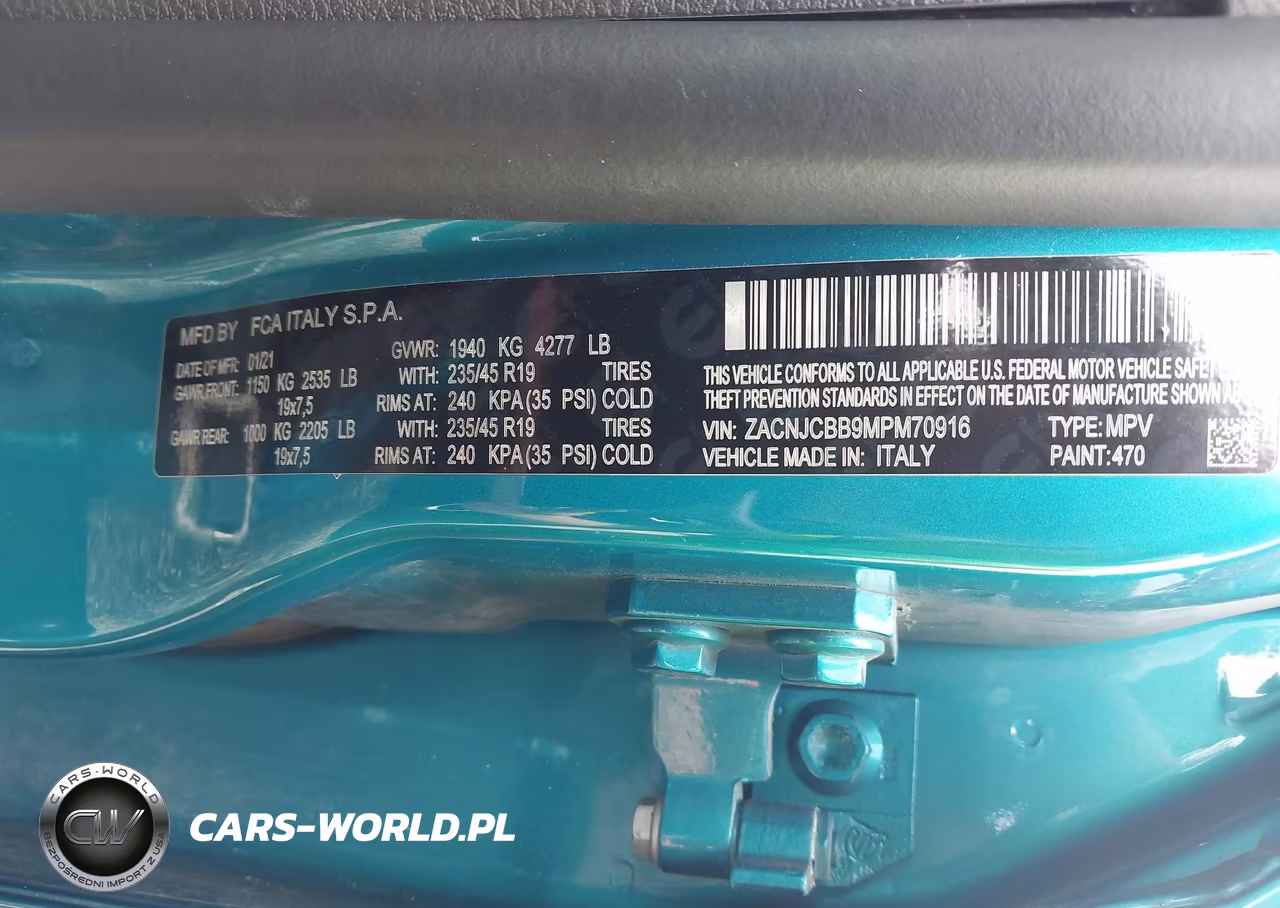 2021 Jeep Renegade Latitude Fwd VIN:ZACNJCBB9MPM70916 - 9