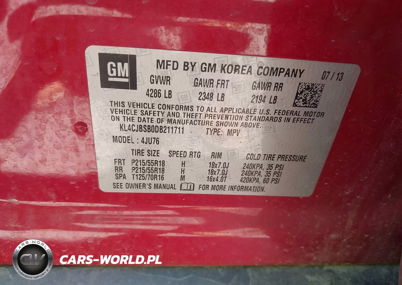 2013 Buick Encore Convenience VIN:KL4CJBSB0DB211711 - 9