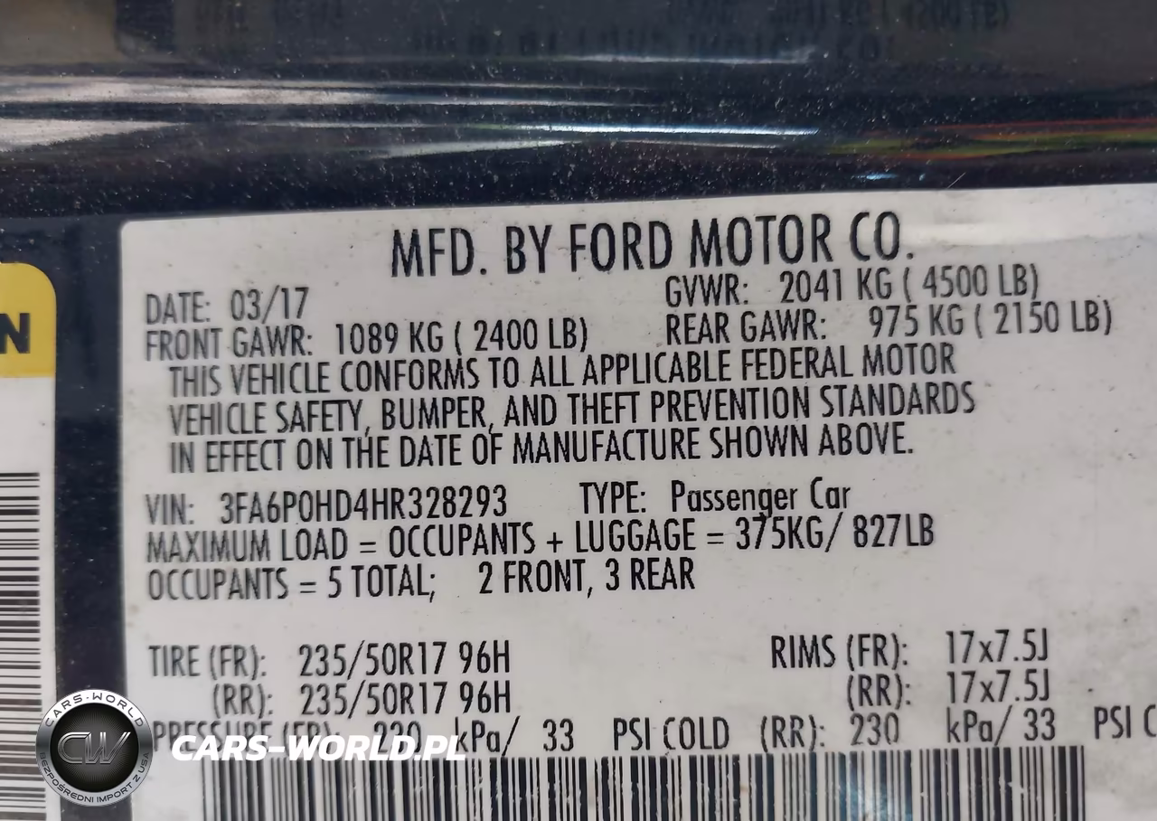 2017 Ford Fusion Se VIN:3FA6P0HD4HR328293 - 9