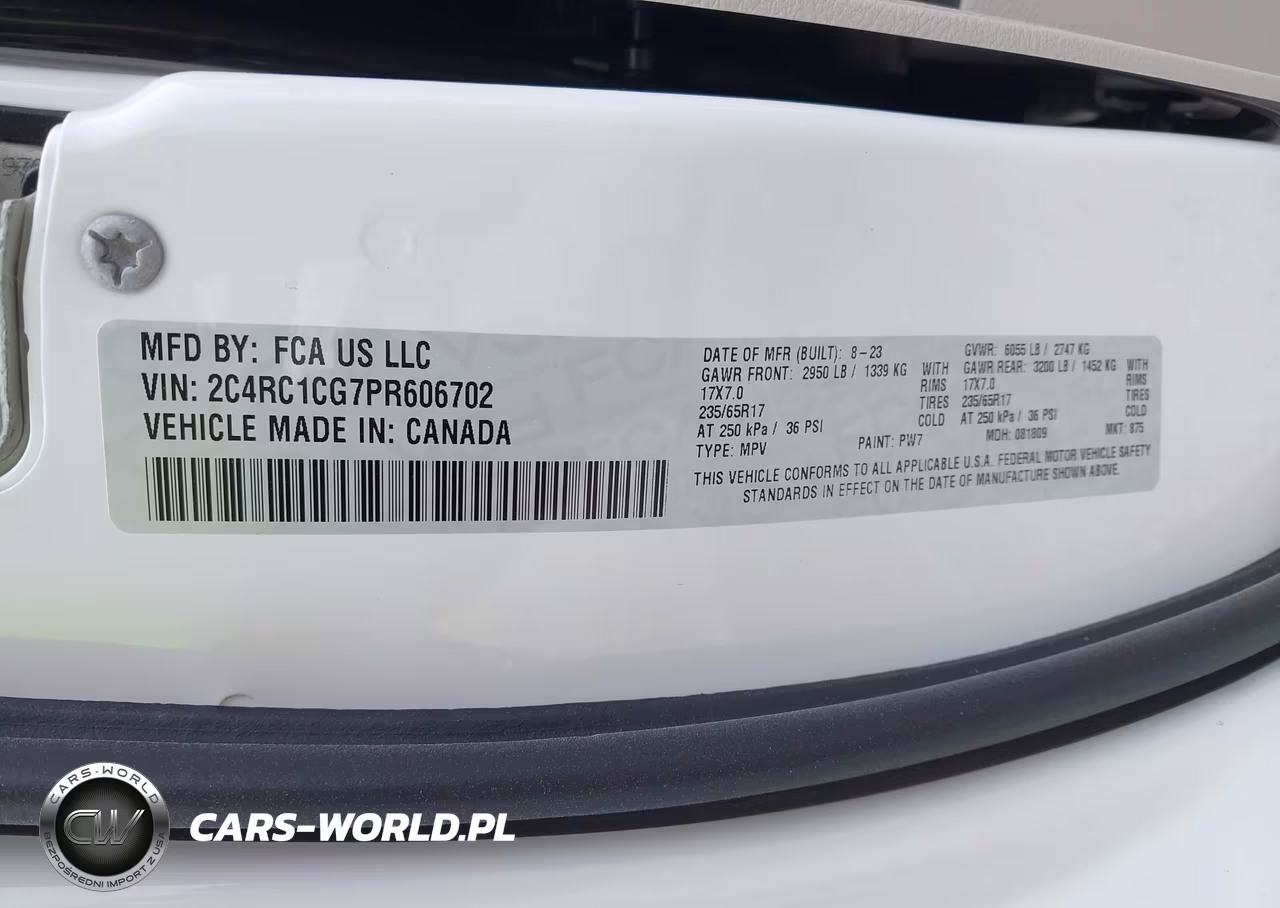 2023 Chrysler Voyager Lx VIN:2C4RC1CG7PR606702 - 9