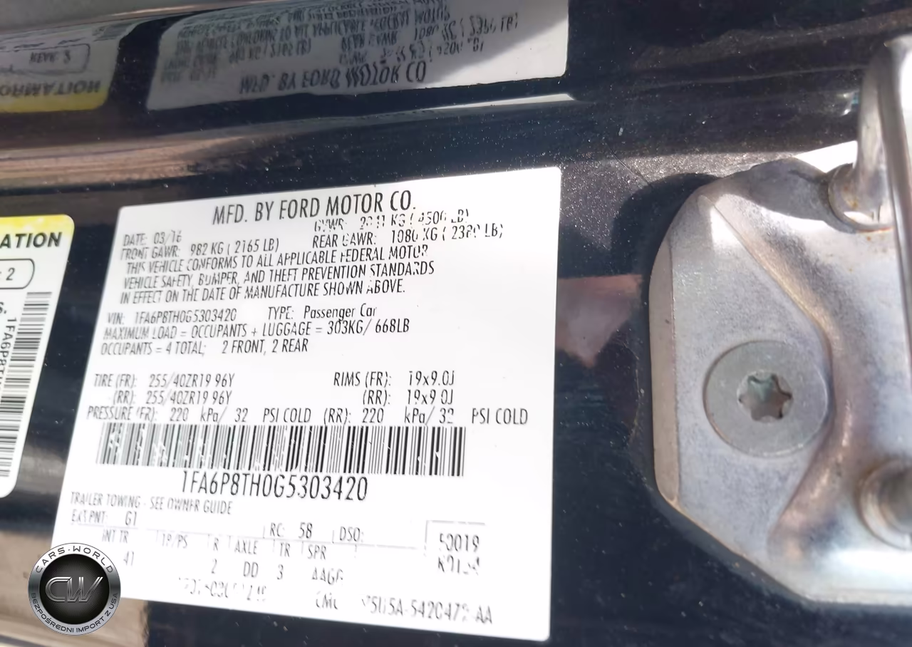 2016 Ford Mustang Ecoboost VIN:1FA6P8TH0G5303420 - 9