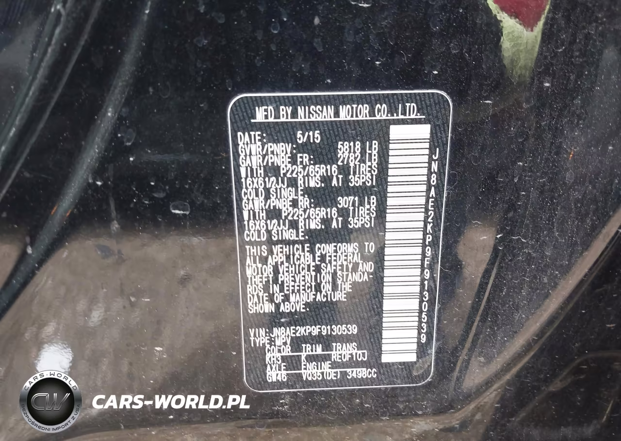 2015 Nissan Quest Platinum-S-Sl-Sv VIN:JN8AE2KP9F9130539 - 9