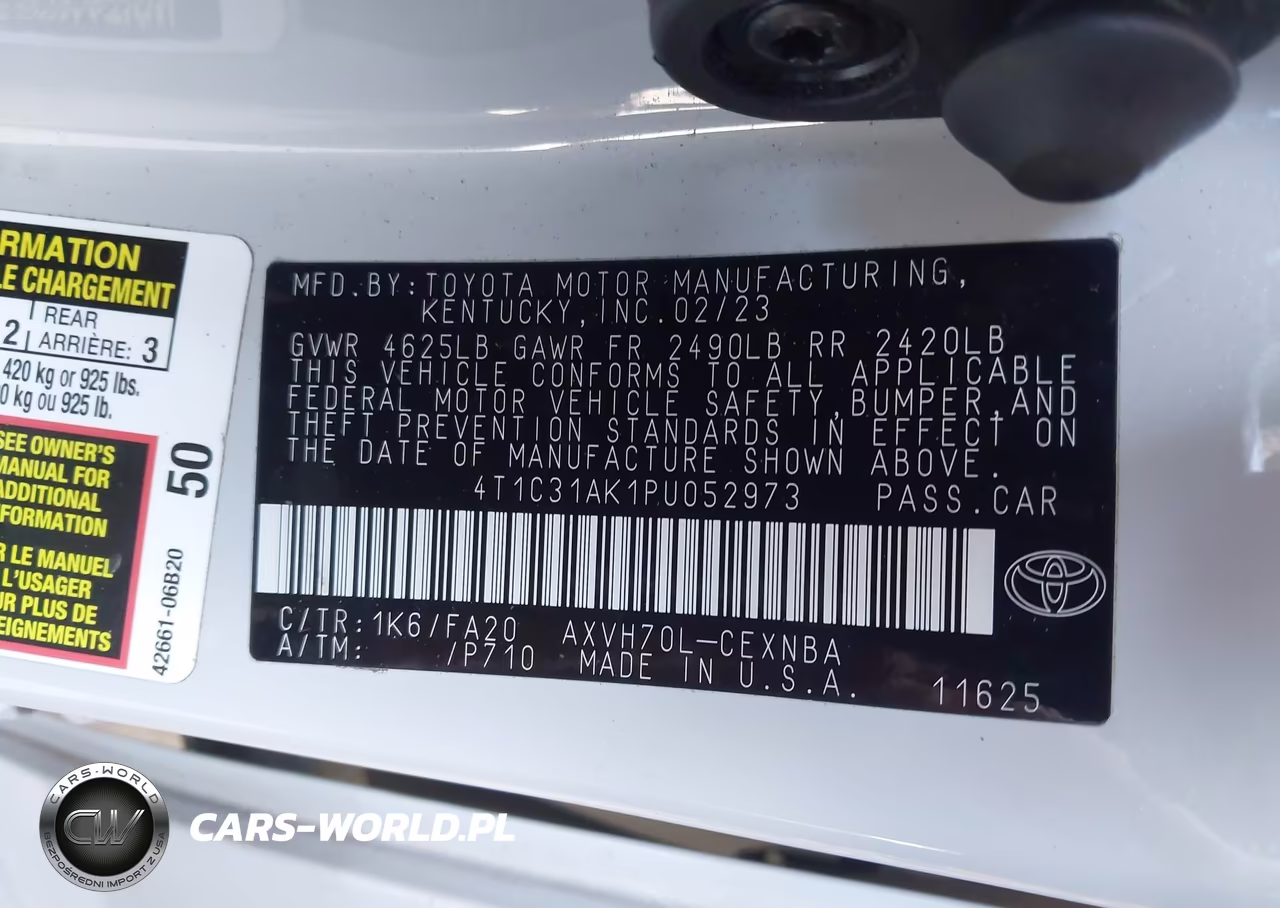 2023 Toyota Camry Le Hybrid VIN:4T1C31AK1PU052973 - 9