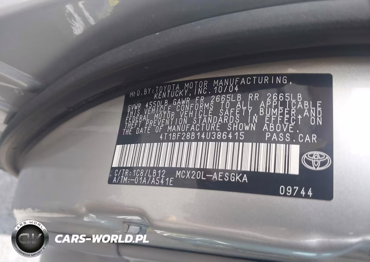 2004 Toyota Avalon Xls VIN:4T1BF28B14U386415 - 9