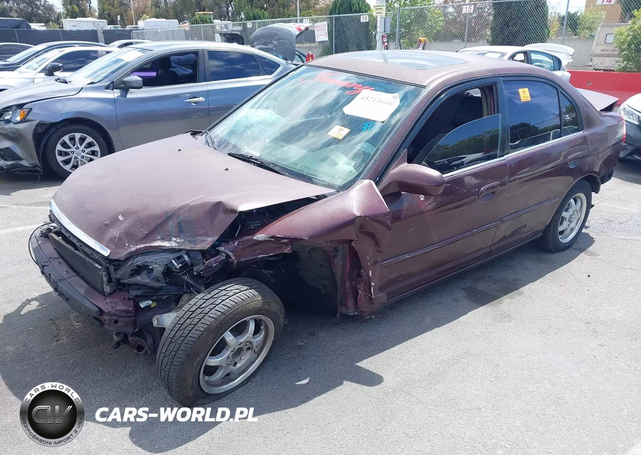 2002 Honda Civic Ex VIN:2HGES26762H585621 - 2