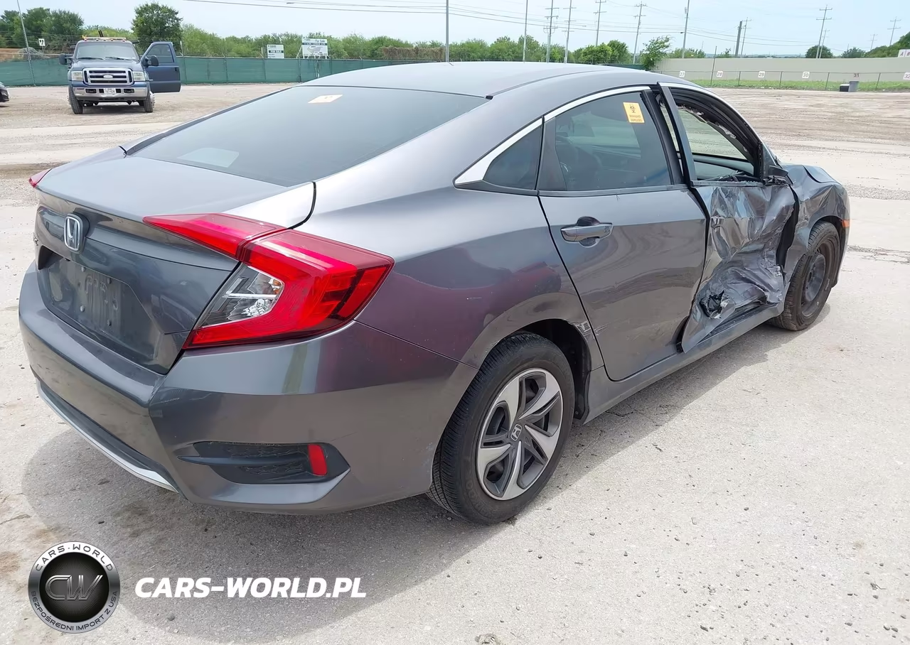 2019 Honda Civic Lx VIN:19XFC2F65KE009568 - 4