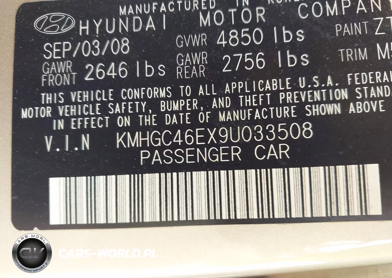2009 Hyundai Genesis 3.8 VIN:KMHGC46EX9U033508 - 9