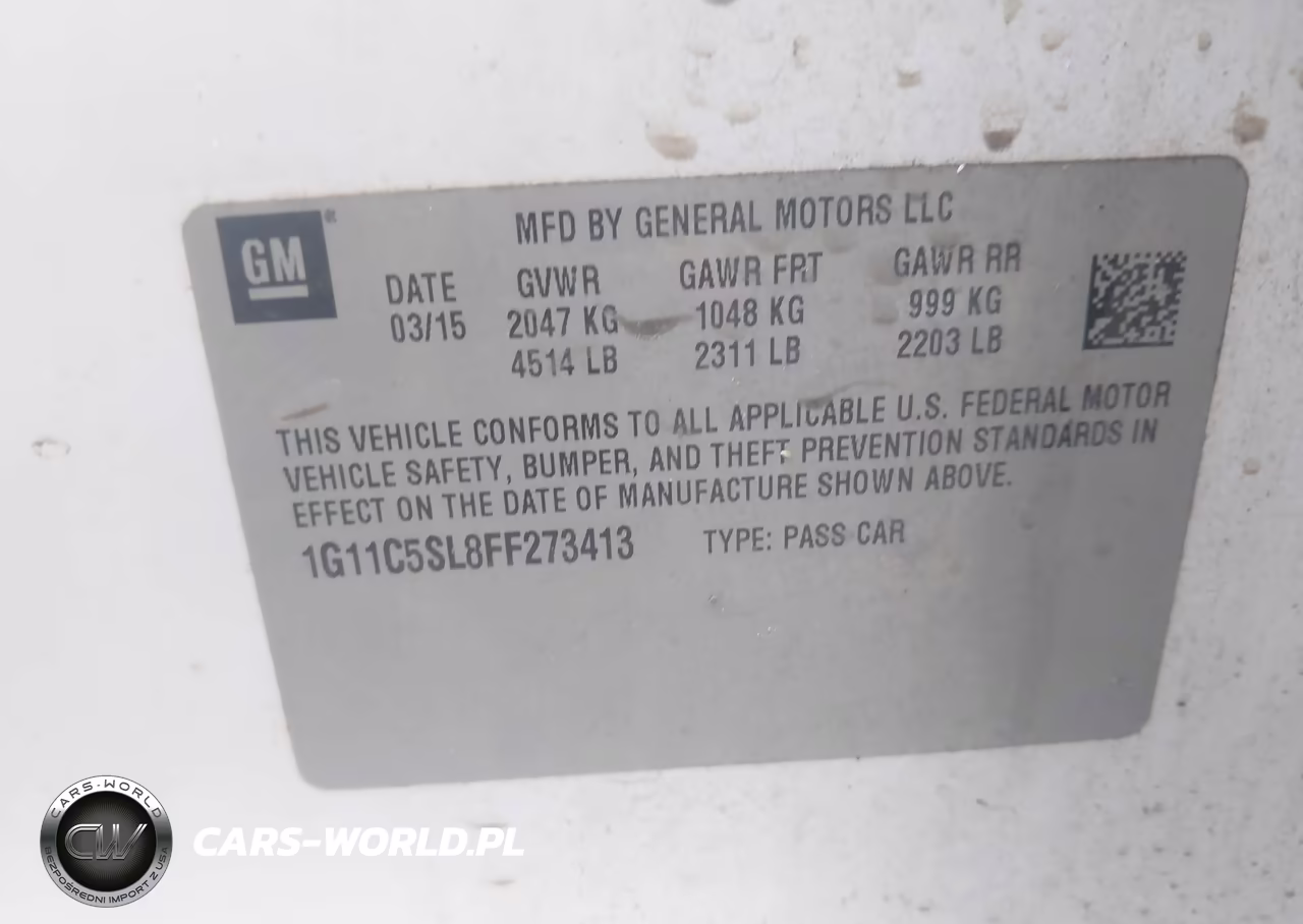 2015 Chevrolet Malibu 1Lt VIN:1G11C5SL8FF273413 - 9
