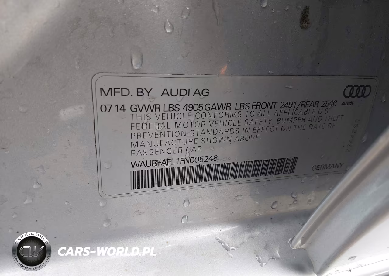 2015 Audi A4 2.0T Premium VIN:WAUBFAFL1FN005246 - 9