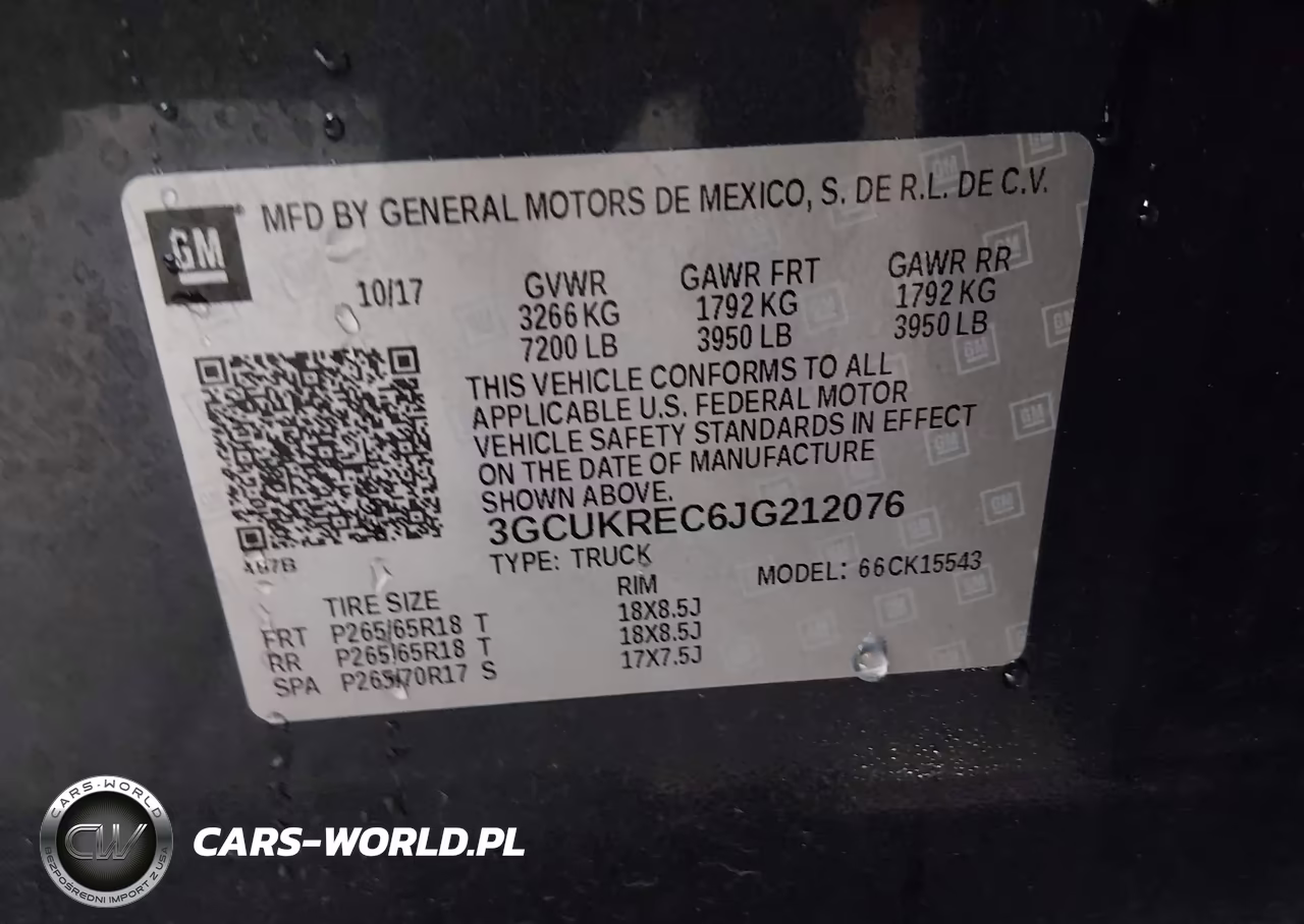 2018 Chevrolet Silverado 1500 2Lt VIN:3GCUKREC6JG212076 - 9