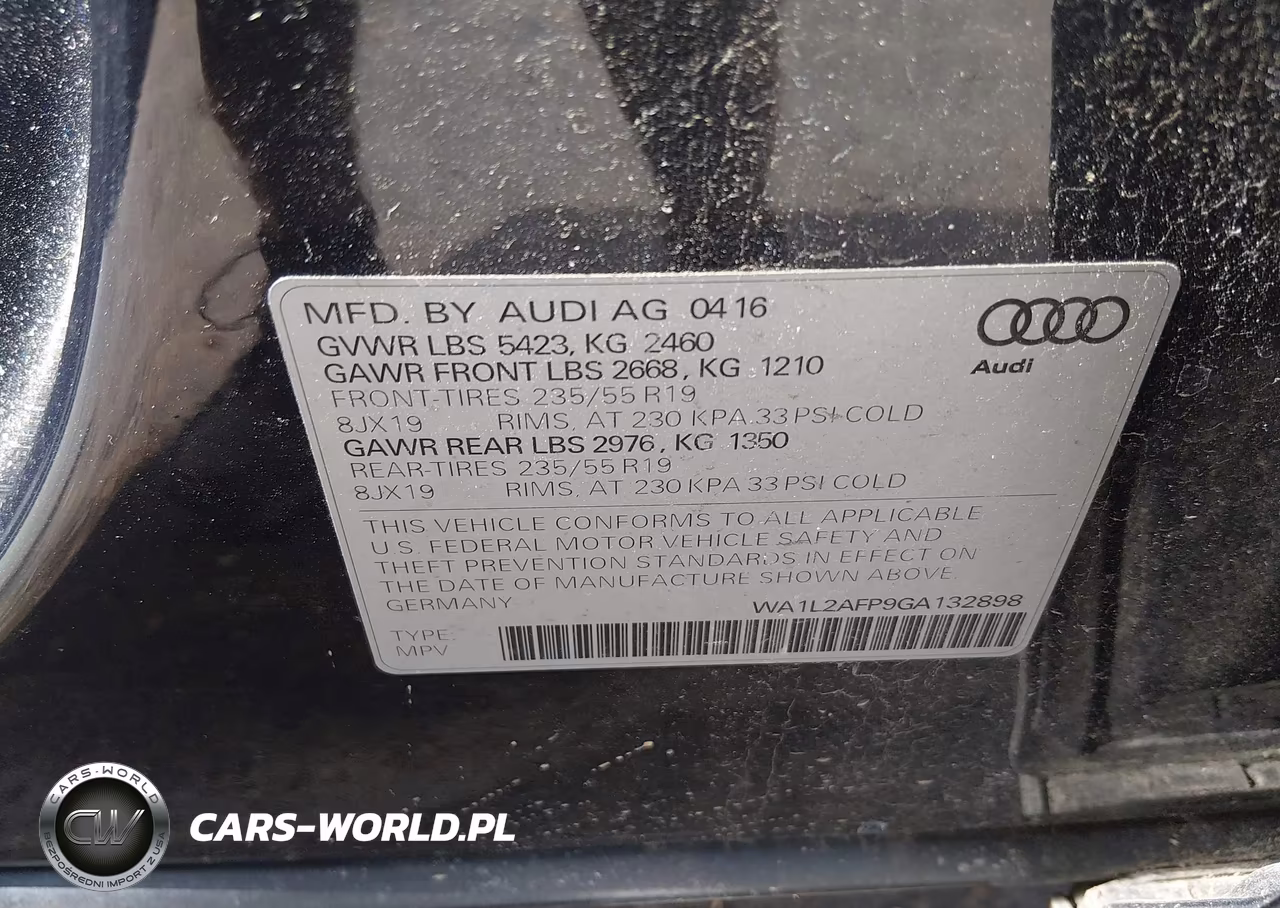 2016 Audi Q5 2.0T Premium VIN:WA1L2AFP9GA132898 - 9