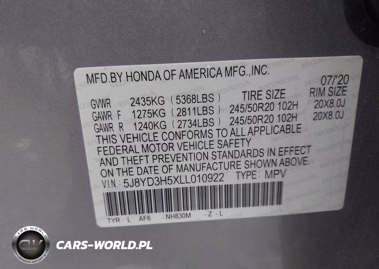 2020 Acura Mdx Technology Package VIN:5J8YD3H5XLL010922 - 9