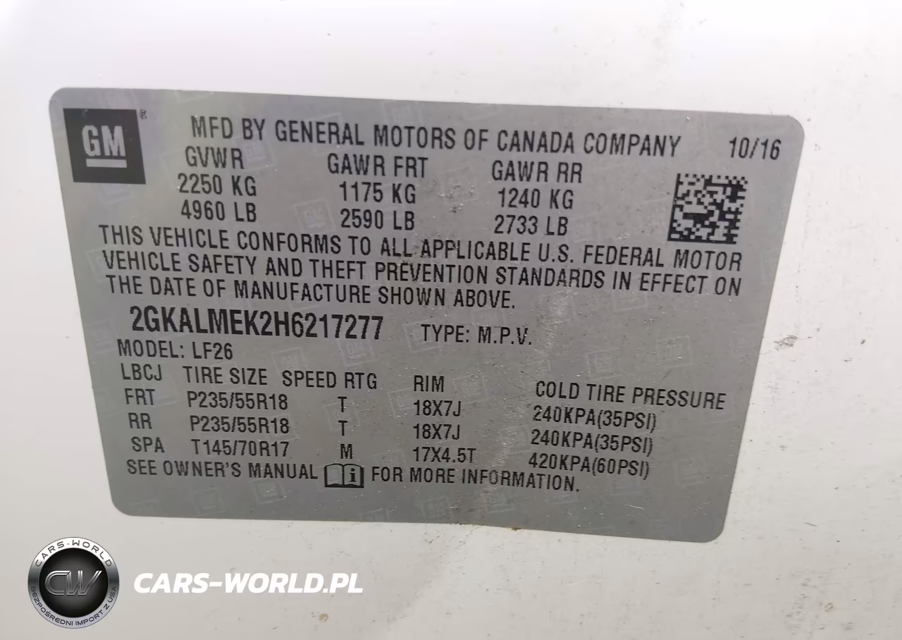 2017 GMC Terrain Sle-1 VIN:2GKALMEK2H6217277 - 9