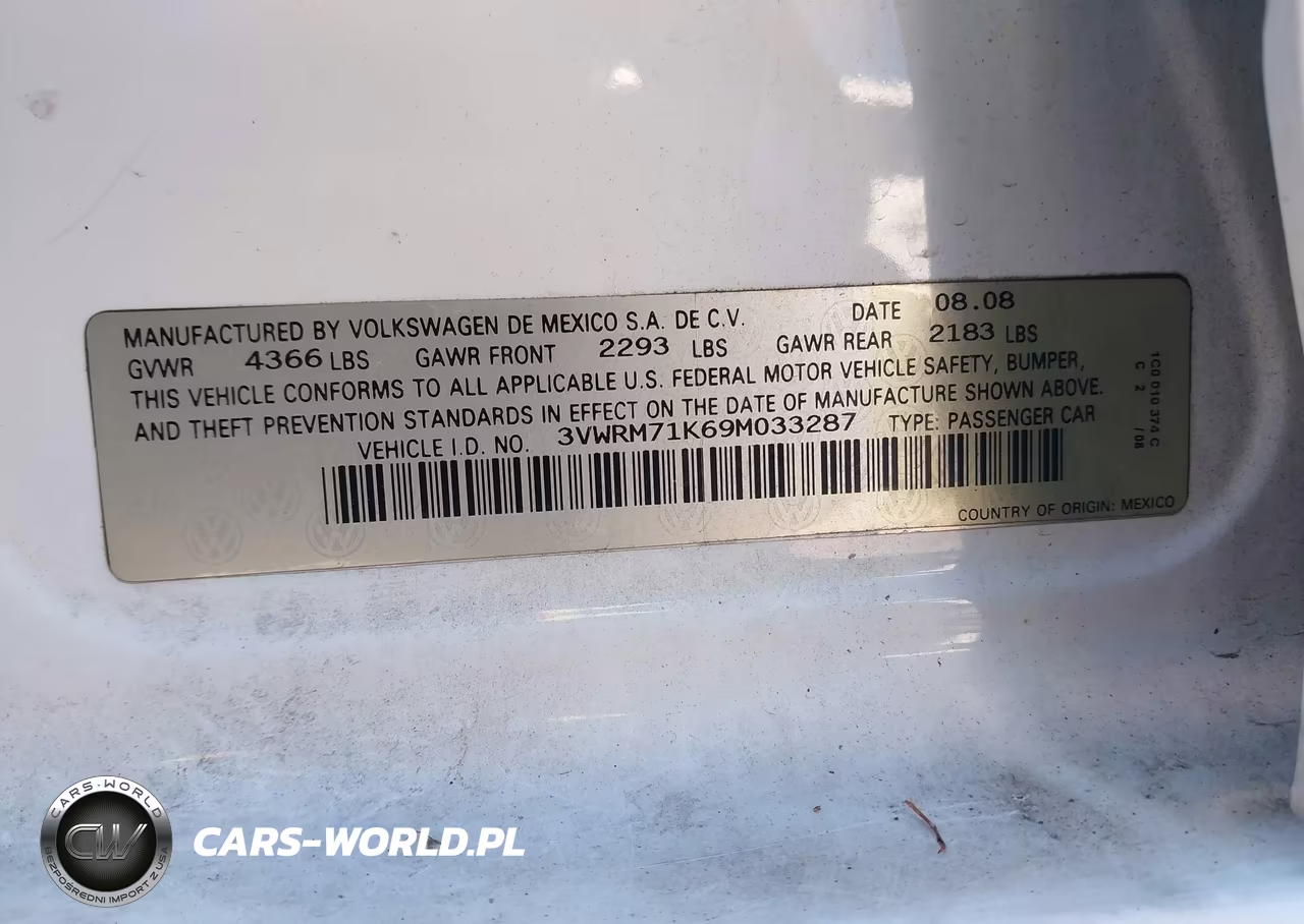 2009 Volkswagen Jetta Se-Sel VIN:3VWRM71K69M033287 - 9